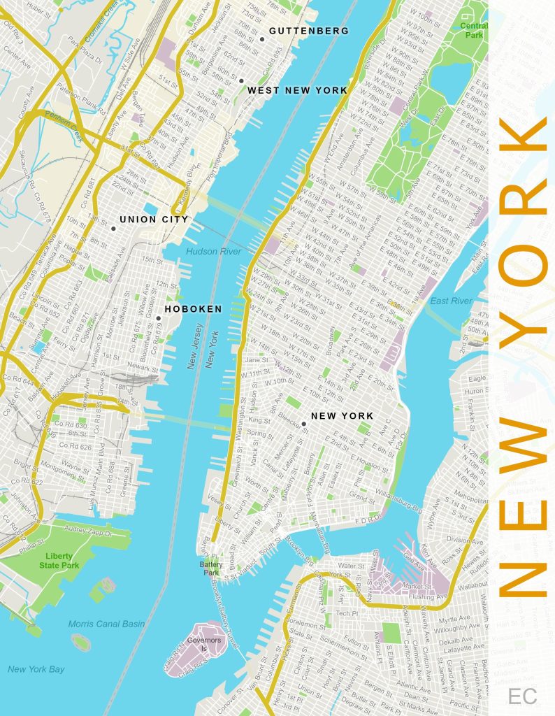 Basic map of New York City